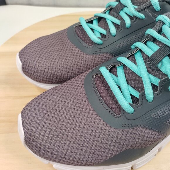 Fila Gray & Teal Comfort Running Athletic Sneakers Shoes Women US 8.5 - Picture 5 of 14